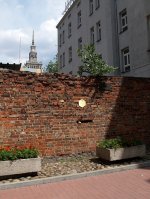 section of the Warsaw ghetto wall